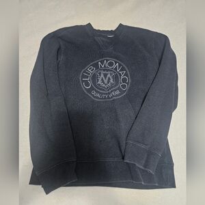 Club Monaco Navy UnisexCrewneck Sweater